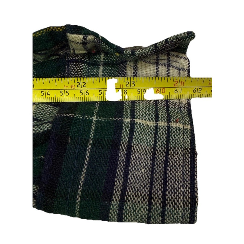 Ponderosa By Bardon Men's Small Flannel Shirt Long Sleeve Wool Vintage 3b4 - Picture 12 of 12